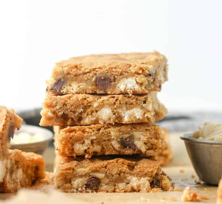 Chocolate Chunk Almond Blondies