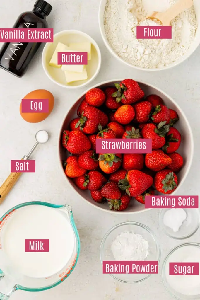 strawberry pancakes ingredients