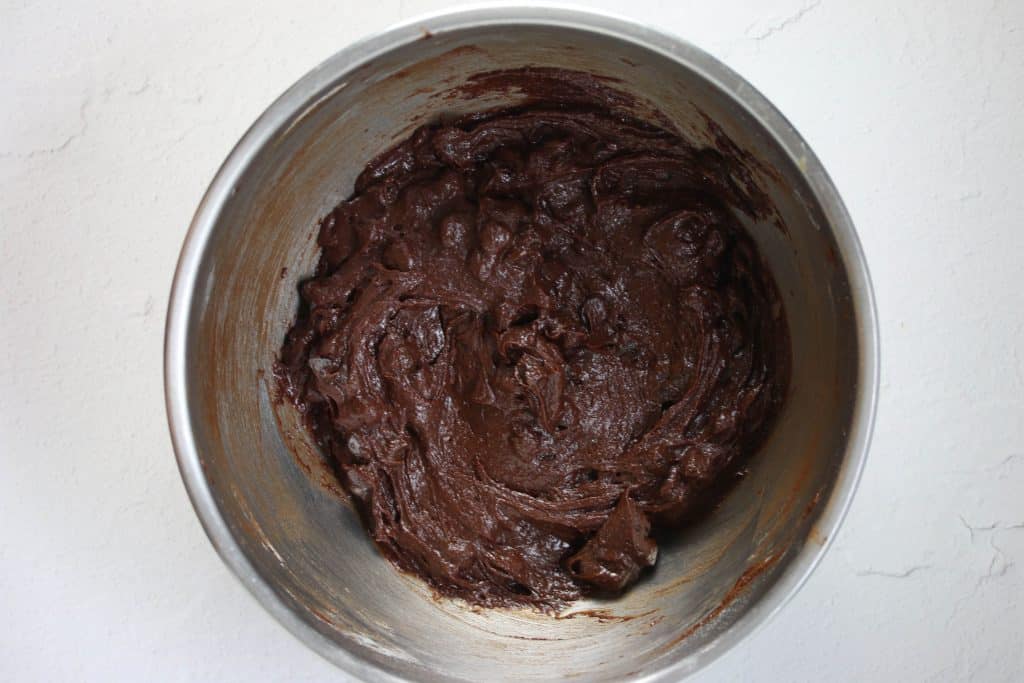 brownie batter in a bowl