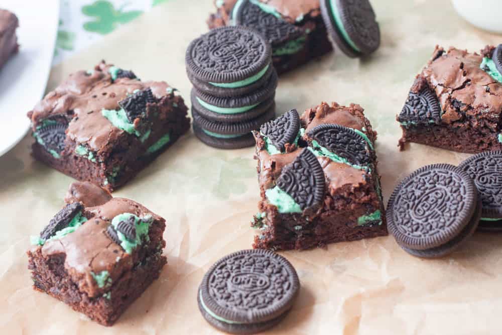  brownies oreo à la menthe et biscuits oreo 
