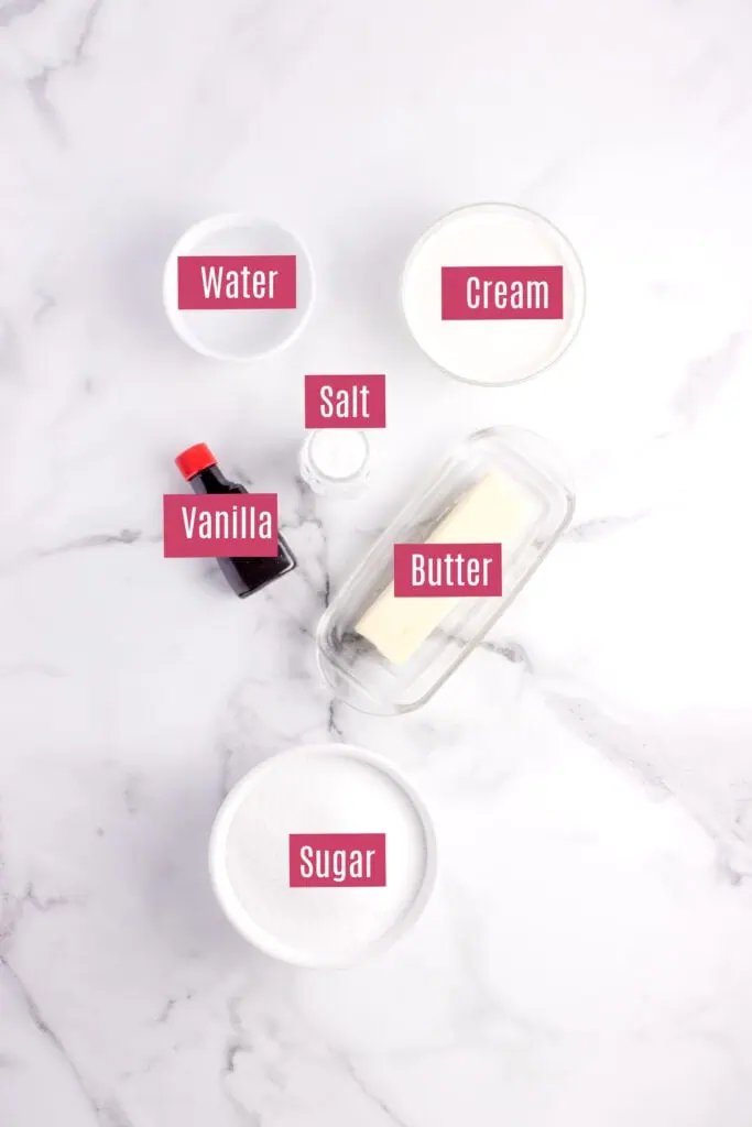 caramel sauce ingredients