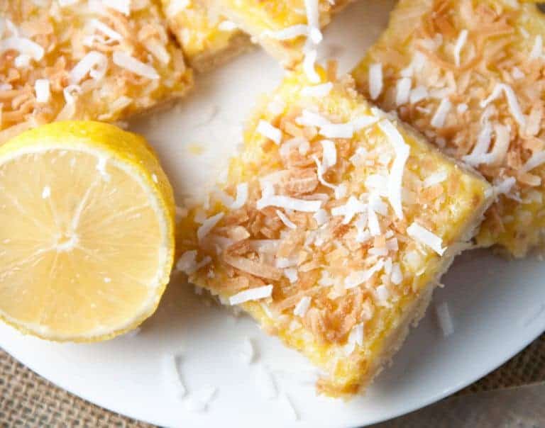 Toasted Coconut Lemon Bars