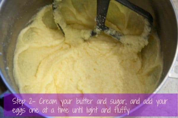 old fashioned lemon bread batter in stand mixer