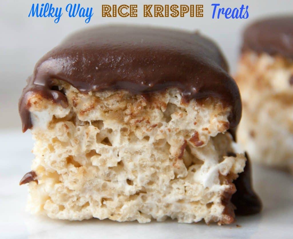 milky way rice krispie treats