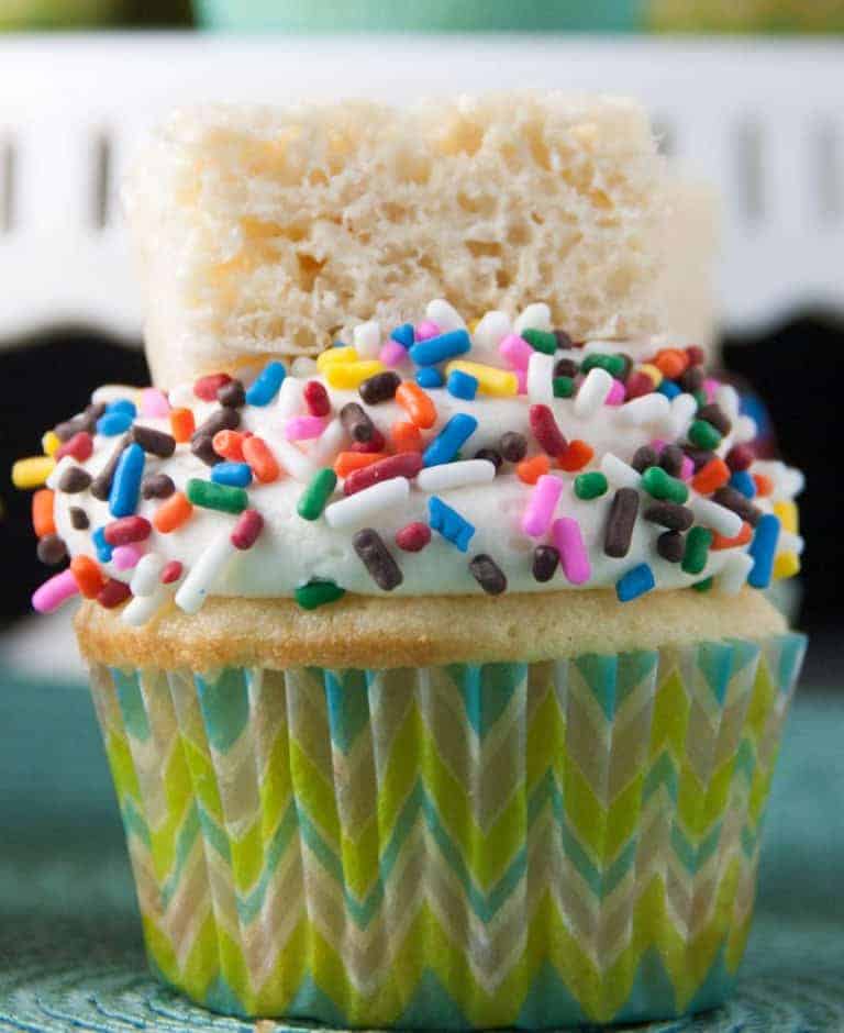 Rice Krispie Treat Cupcakes
