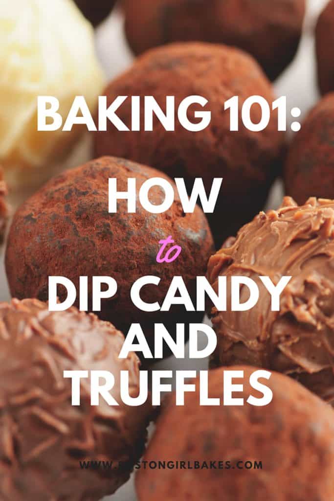 baking 101: how to dip candy and truffles