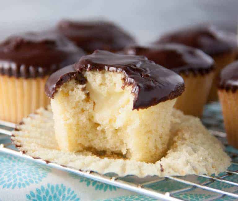 Boston Cream Pie Cupcakes