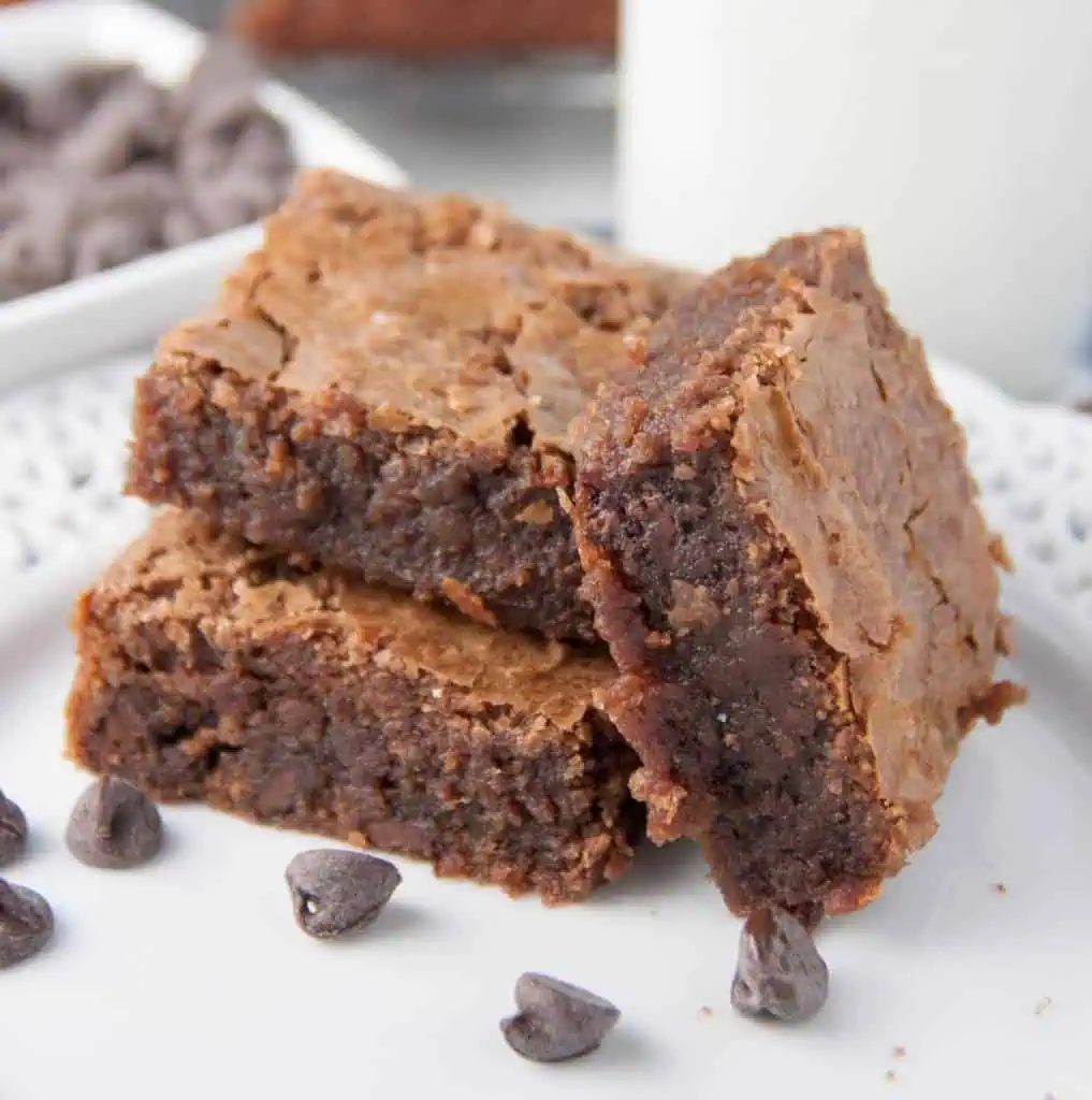 Fat Witch Brownies on a plate
