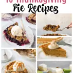 thanksgiving pie recipes pin collage