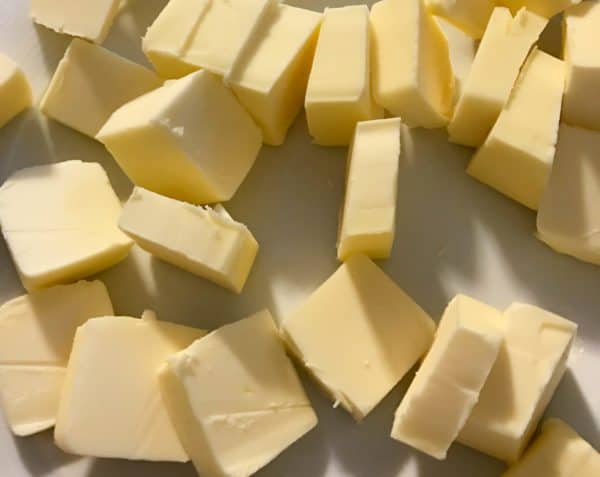 cubes of softened butter