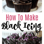How to make black icing pin collage
