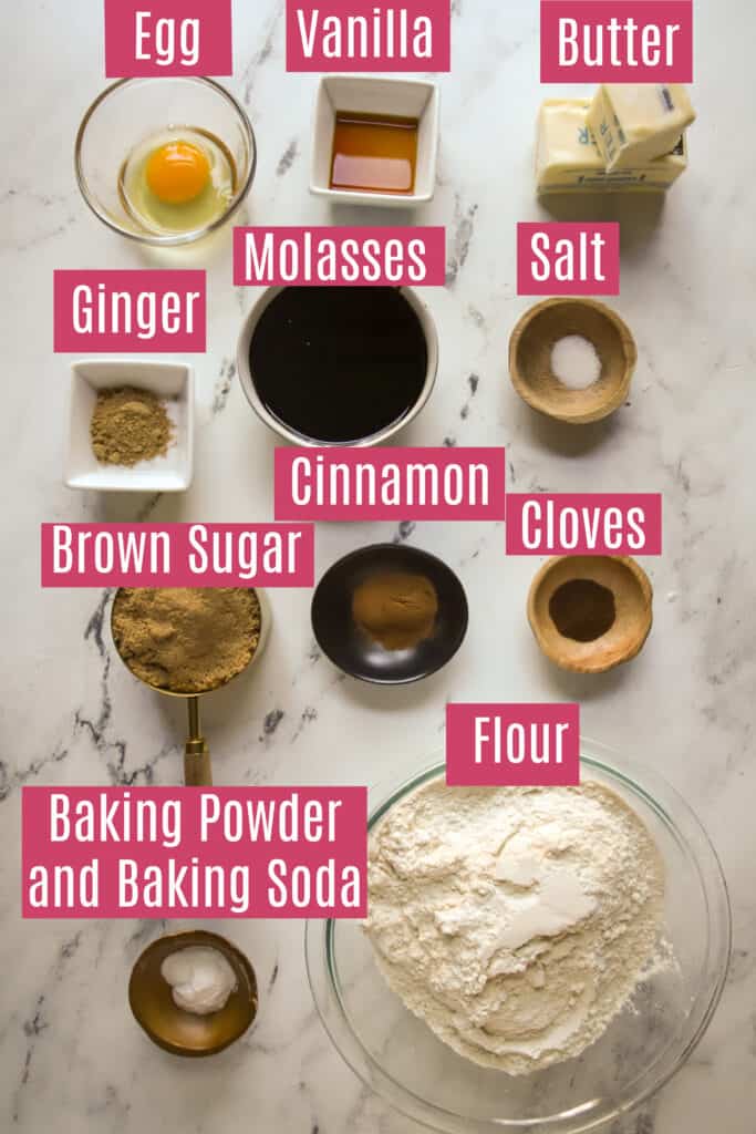 gingerbread cookie ingredients