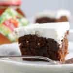 gingerbread poke cake