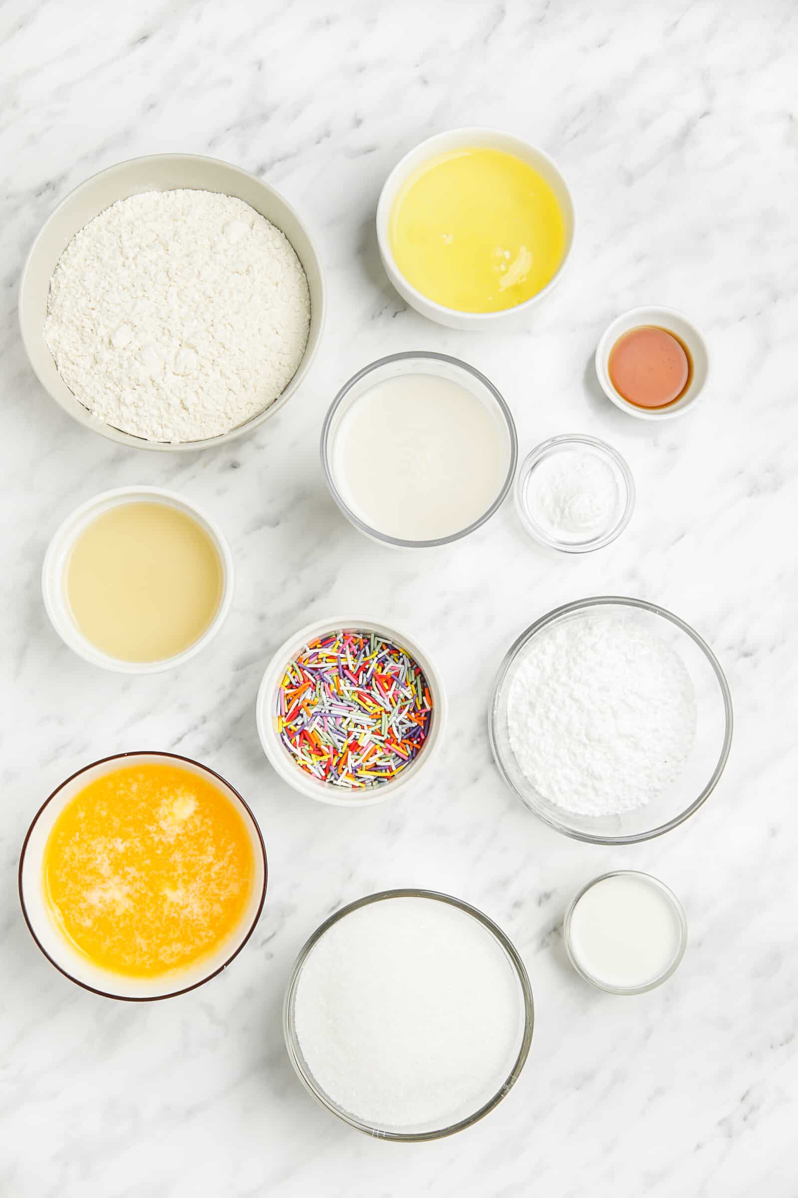 ingredients for funfetti cake