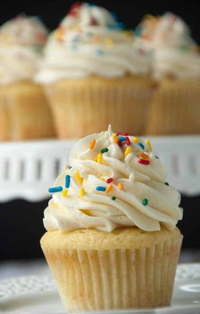 Easy Vanilla Cupcake Recipe - Boston Girl Bakes