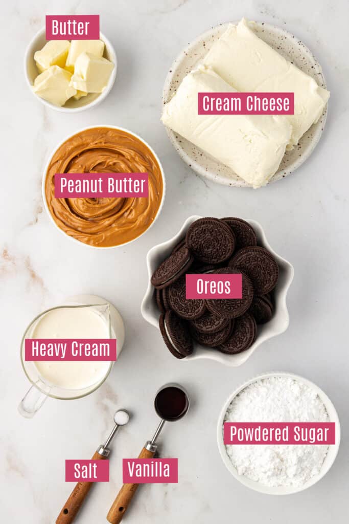 no bake peanut butter pie ingredients