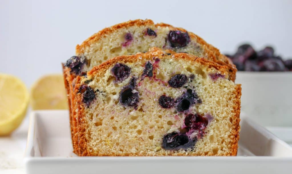 slice of blueberry muffin bread