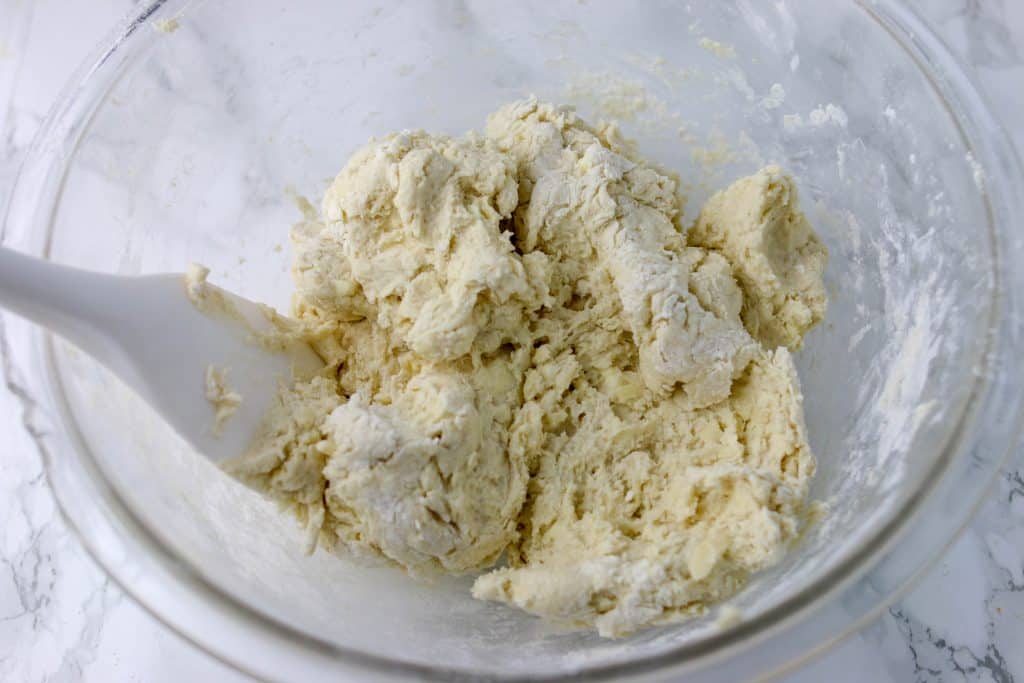 bowl of biscuit dough