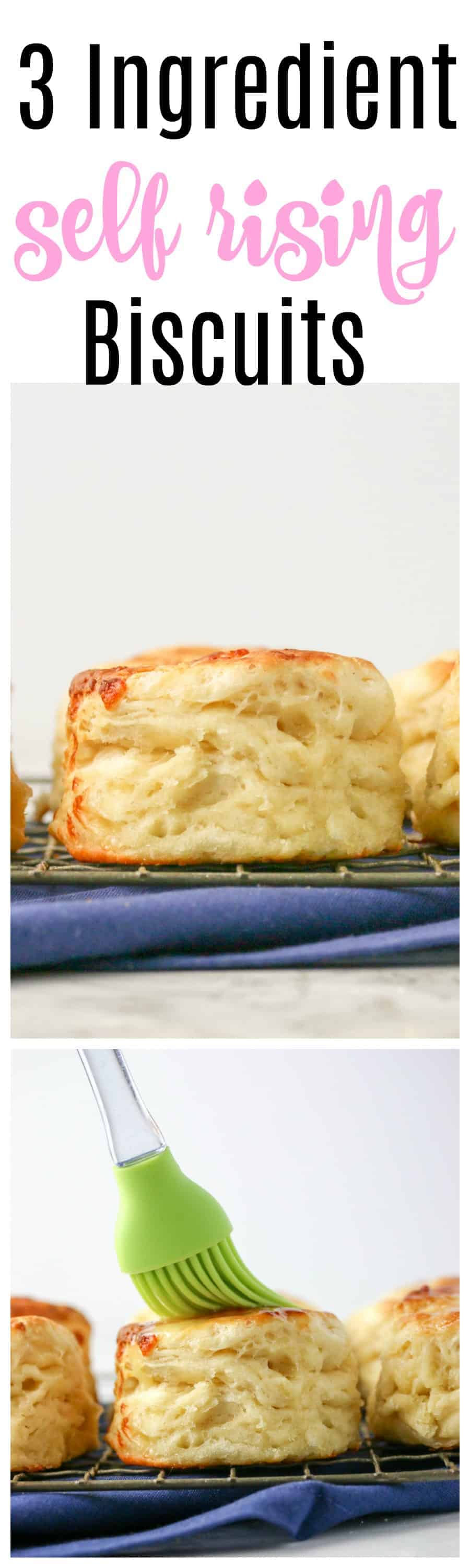 Homemade SelfRising Flour Biscuits (Just 3 Ingredients!)