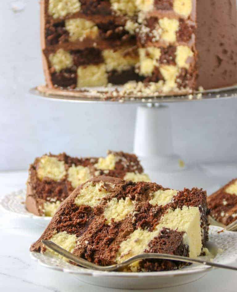 How To Make A Checkerboard Cake - Boston Girl Bakes