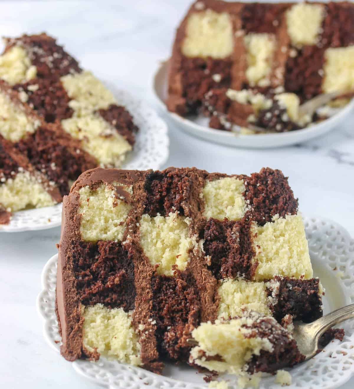 How To Make A Checkerboard Cake - Boston Girl Bakes