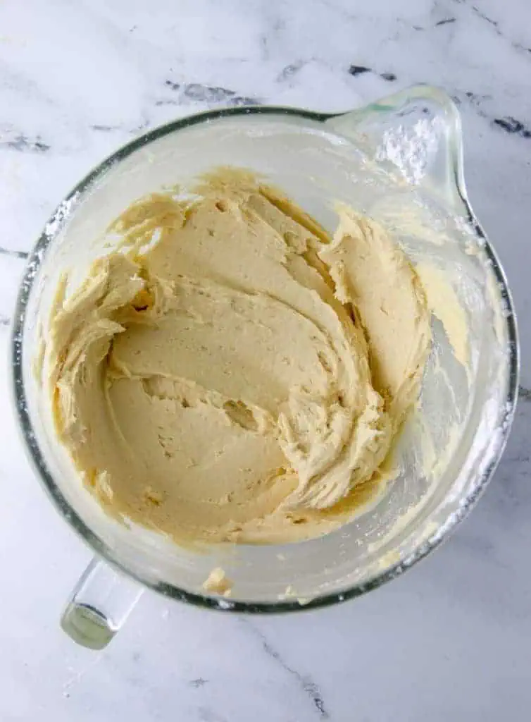 bowl of brown sugar buttercream