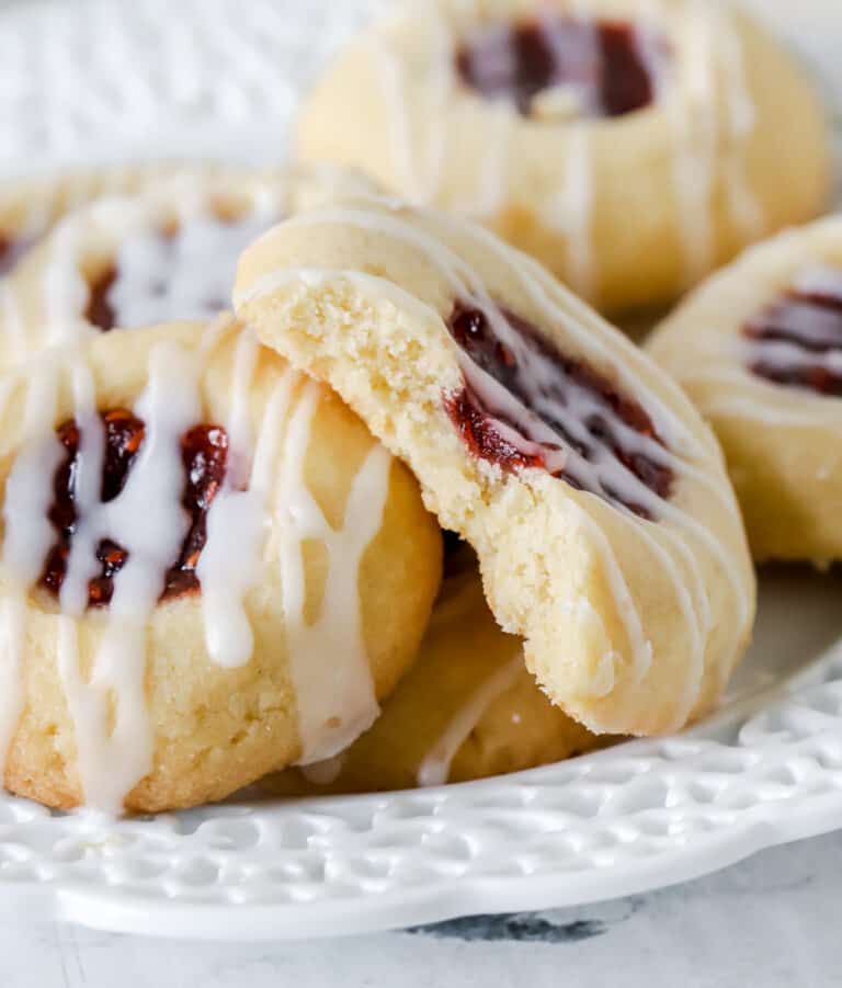 Raspberry Almond Thumbprints