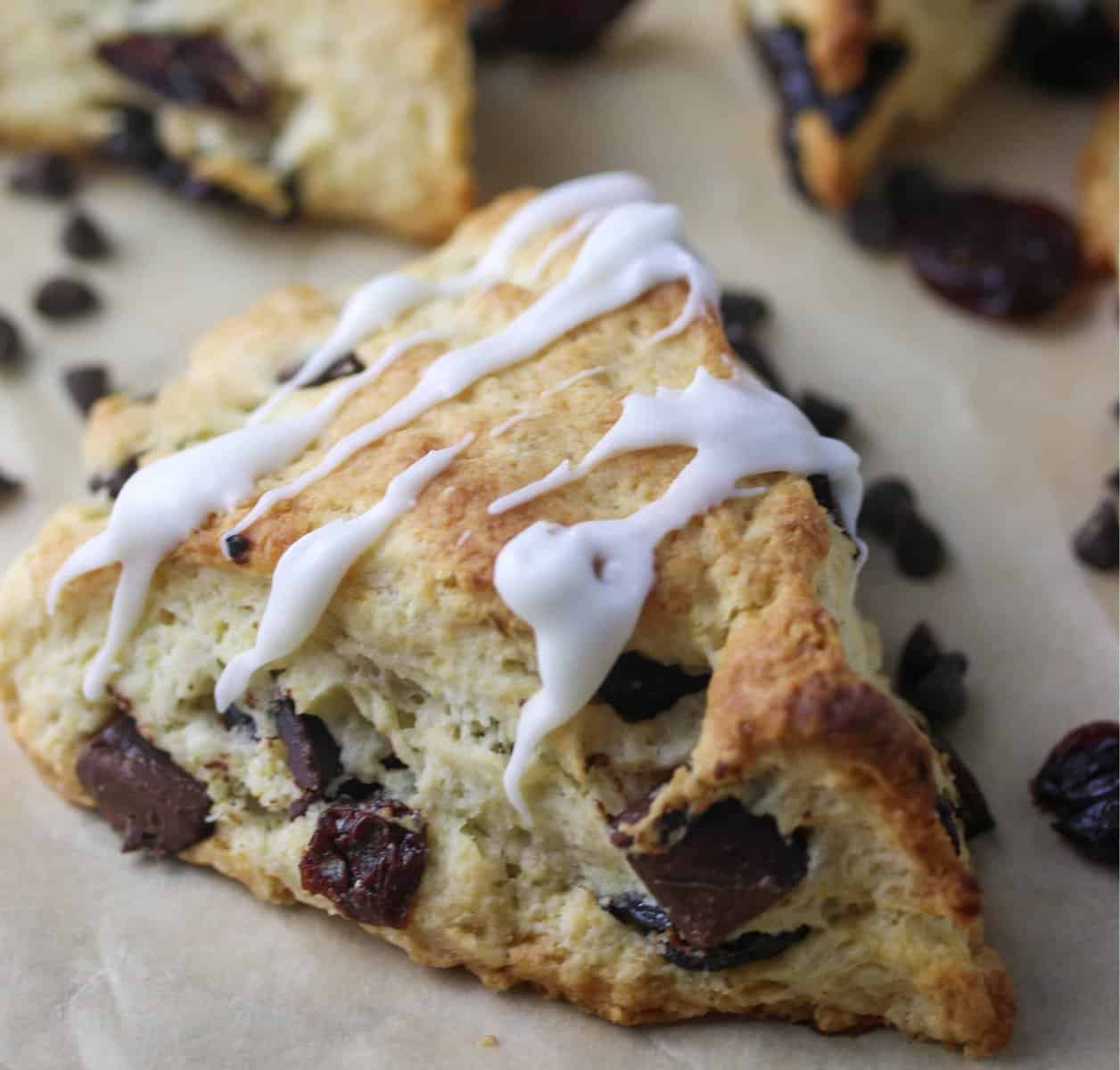 Dark Chocolate Cherry Almond Scones Boston Girl Bakes