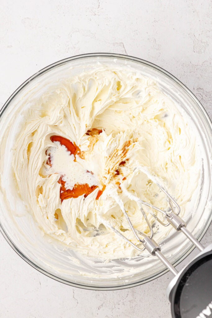 vanilla added to frosting