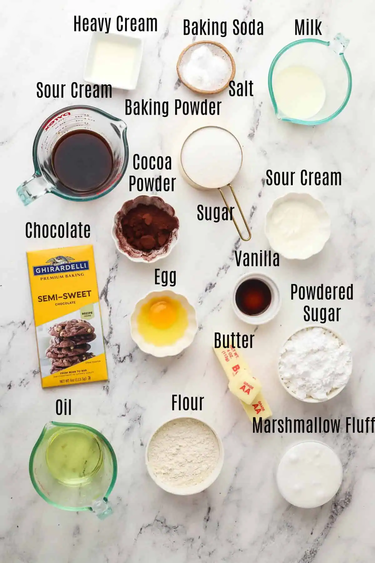 homemade hostess cupcakes ingredients