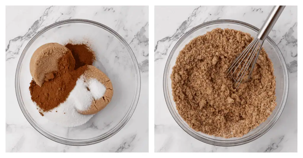 crumble topping dry ingredients mixed together