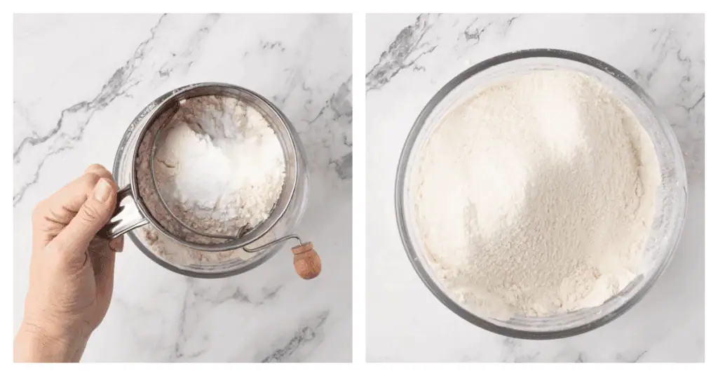 dry ingredients sifted together