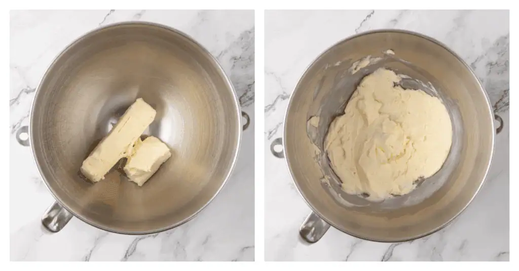 butter beaten in bowl