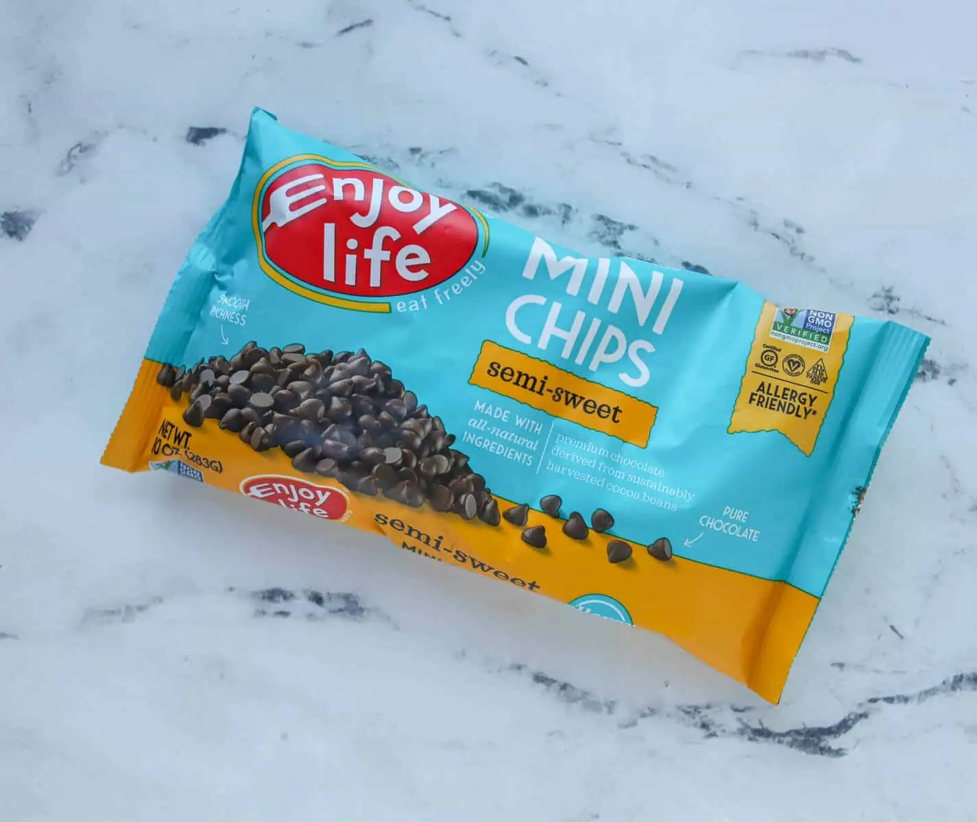 bag of enjoy life mini chocolate chips