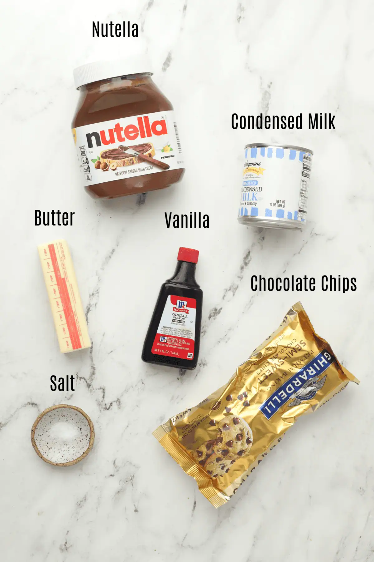 nutella fudge ingredients