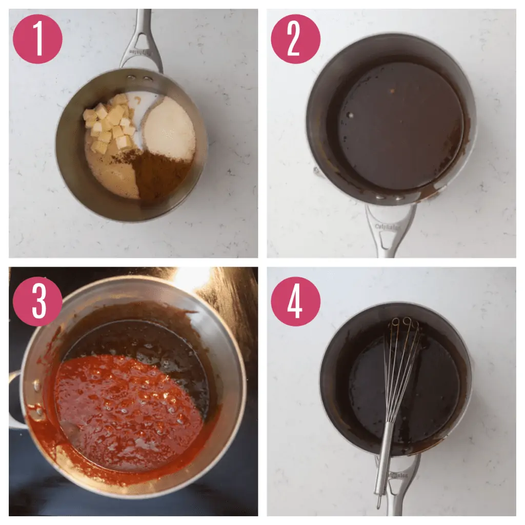 step by step photos of fudge icing