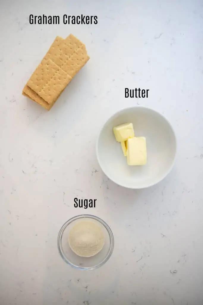 ingredients for graham cracker bottom of cupcakes