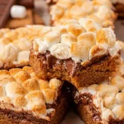 smores bar with a bite taken out of it