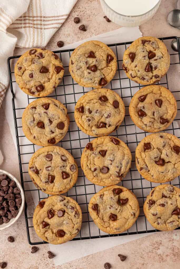 cookies on a wire rack