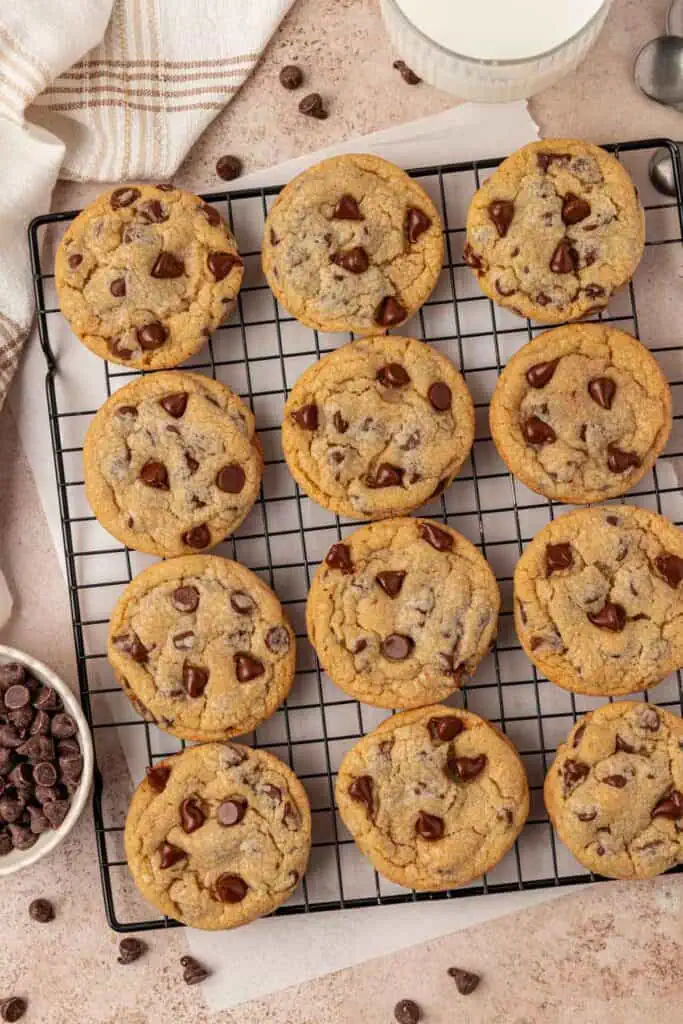 cookies on a wire rack