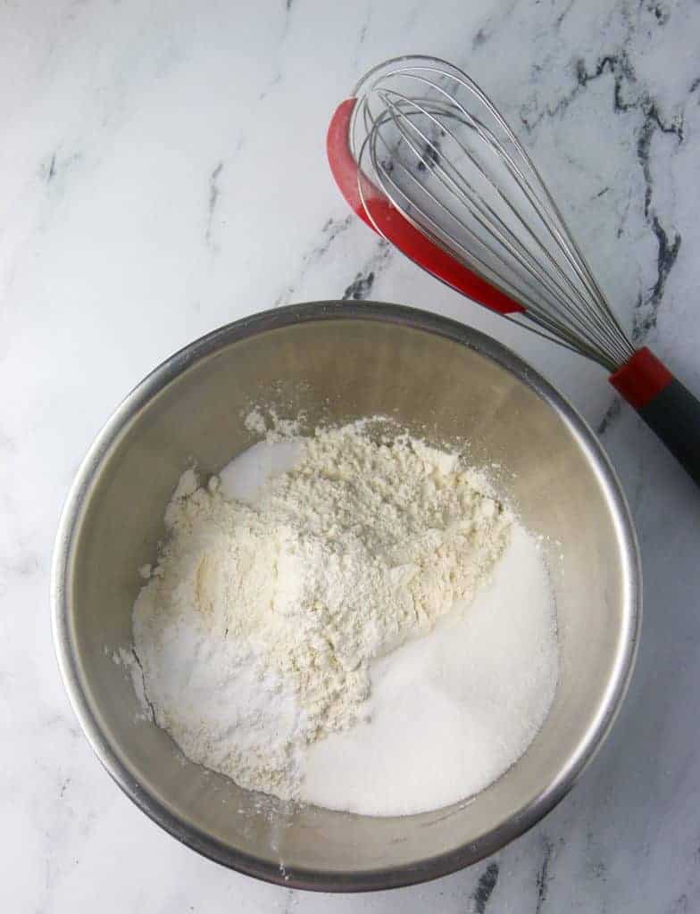 bowl of scone dry ingredients