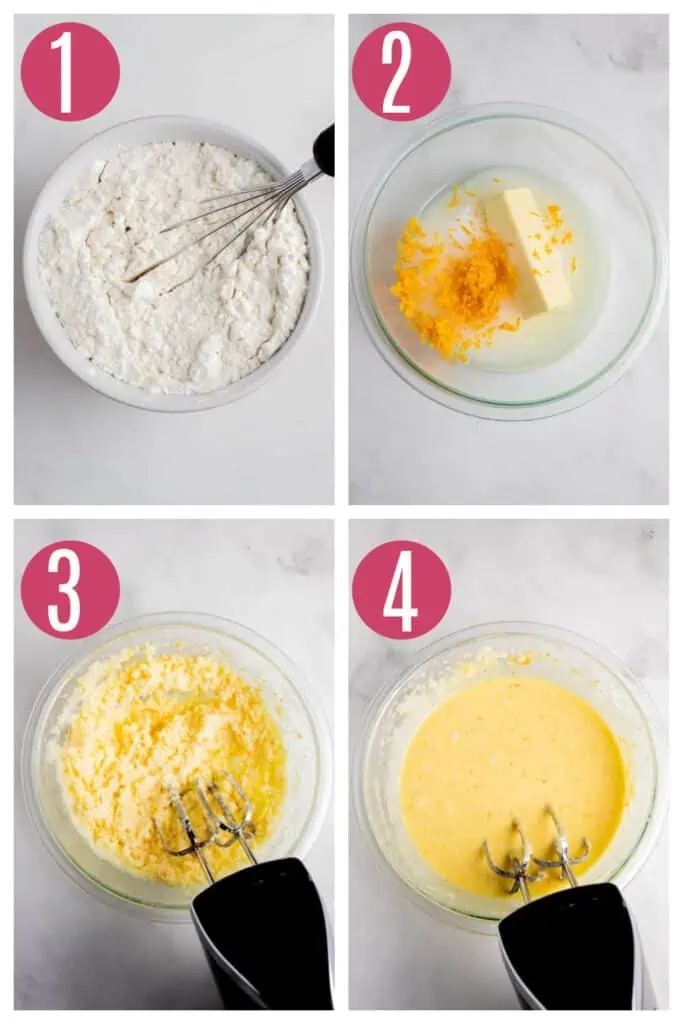 step by step photos of making orange creamsicle cake
