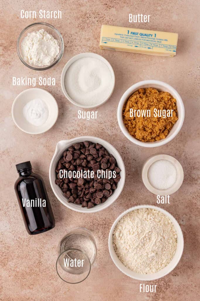 eggless chocolate chip cookies ingredients
