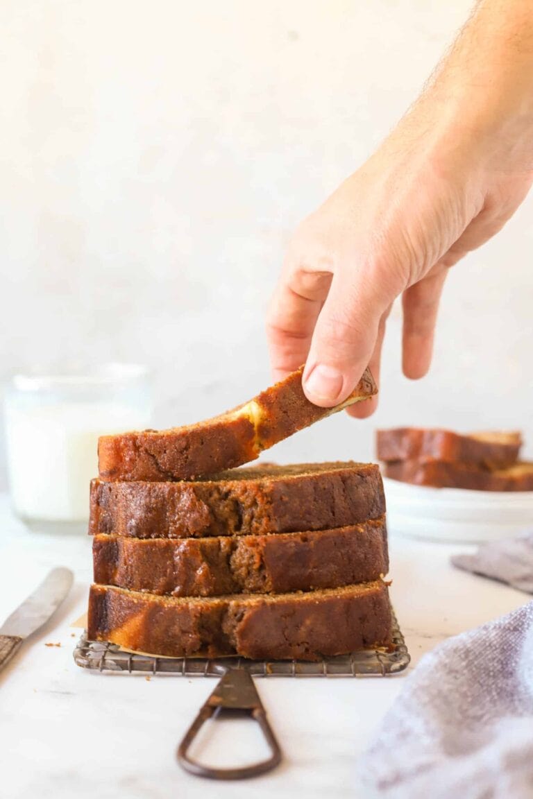Cream Cheese Filled Pumpkin Bread