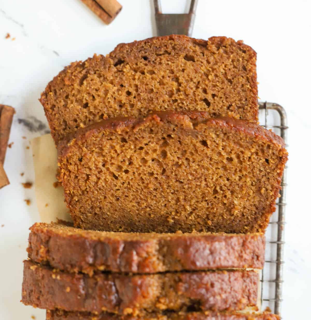 Homemade Pumpkin Bread Made in Decorative Pan Stock Photo - Image