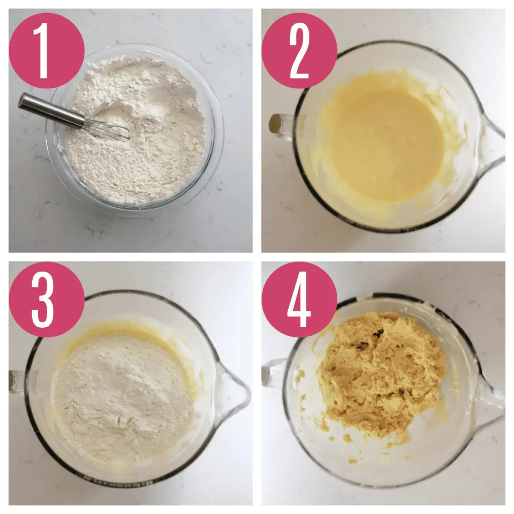 step by step photos of making old fashioned sour cream donut dough