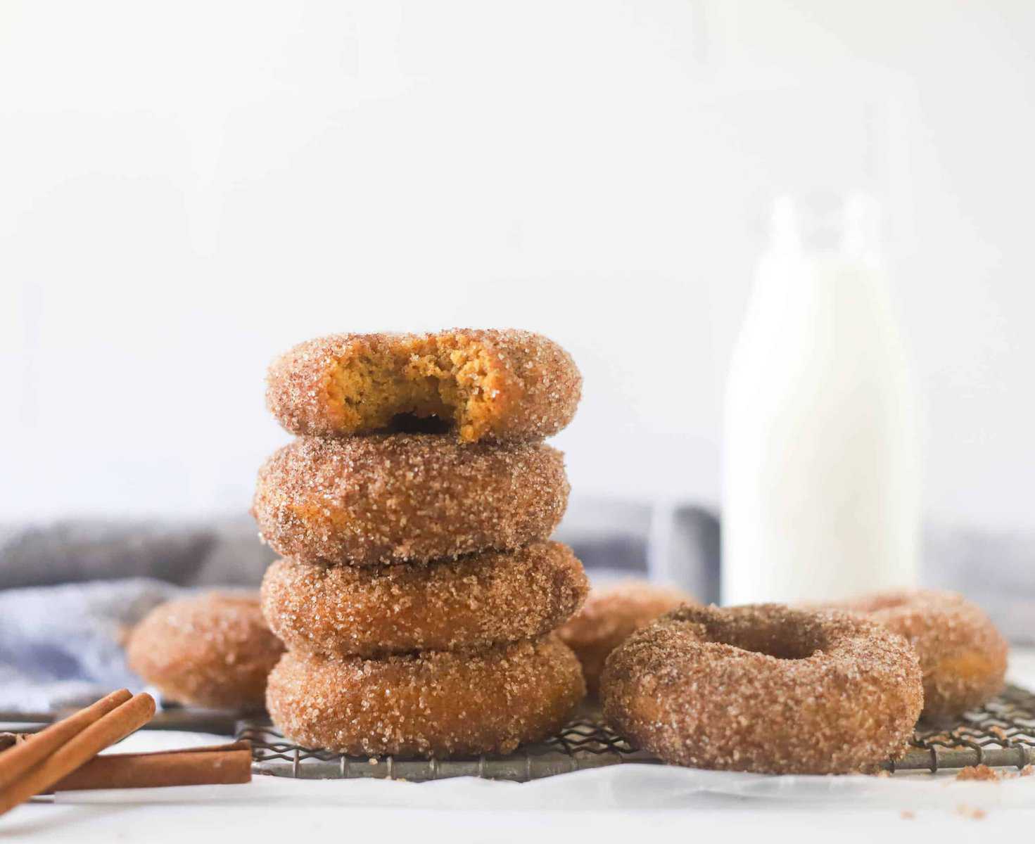 The BEST Baked Pumpkin Donuts