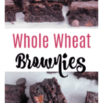 whole wheat brownies pin image