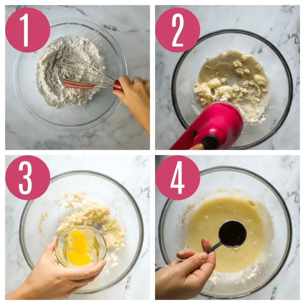 step by step photos of making Oreo cupcake batter