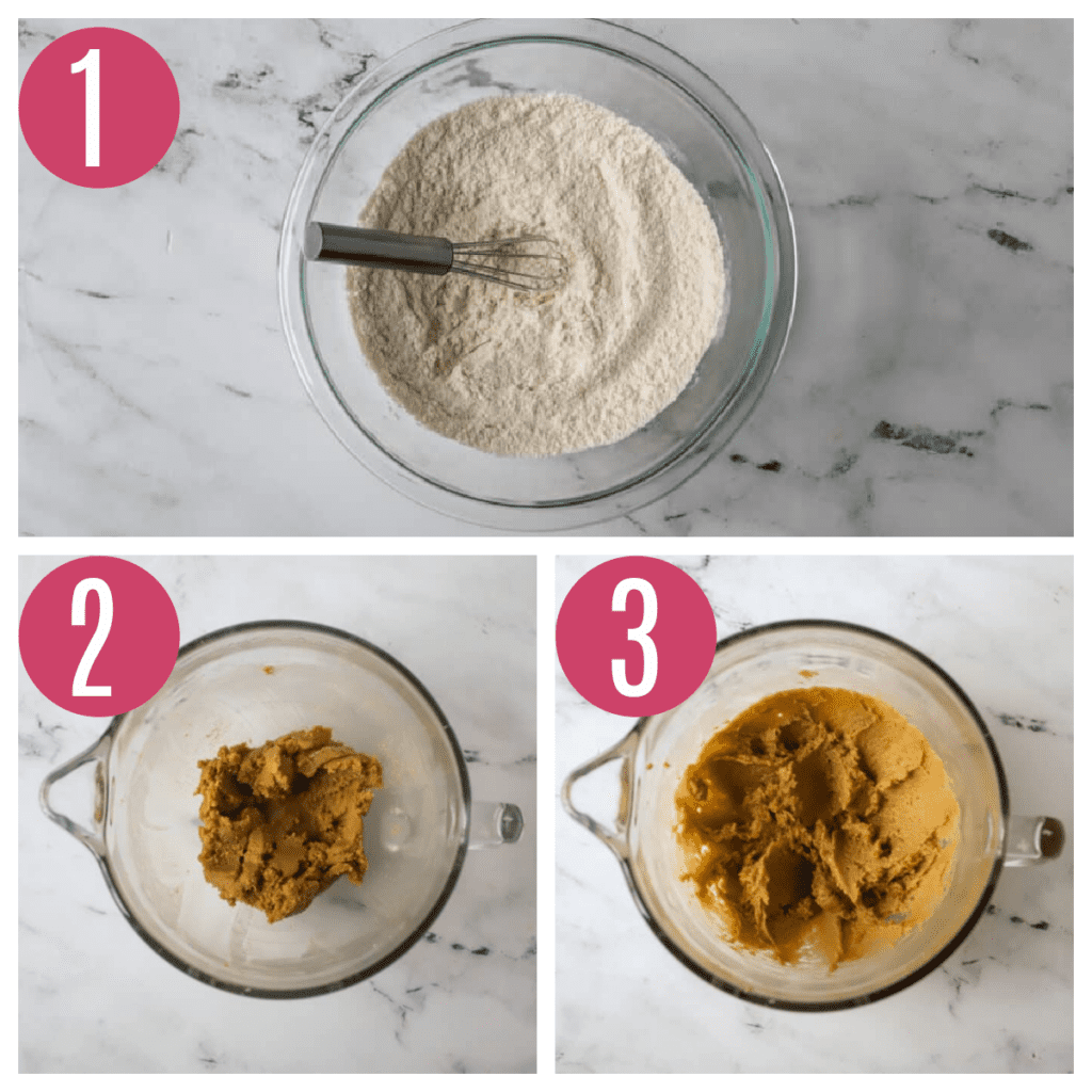 step by step photos of making peanut butter cookie dough